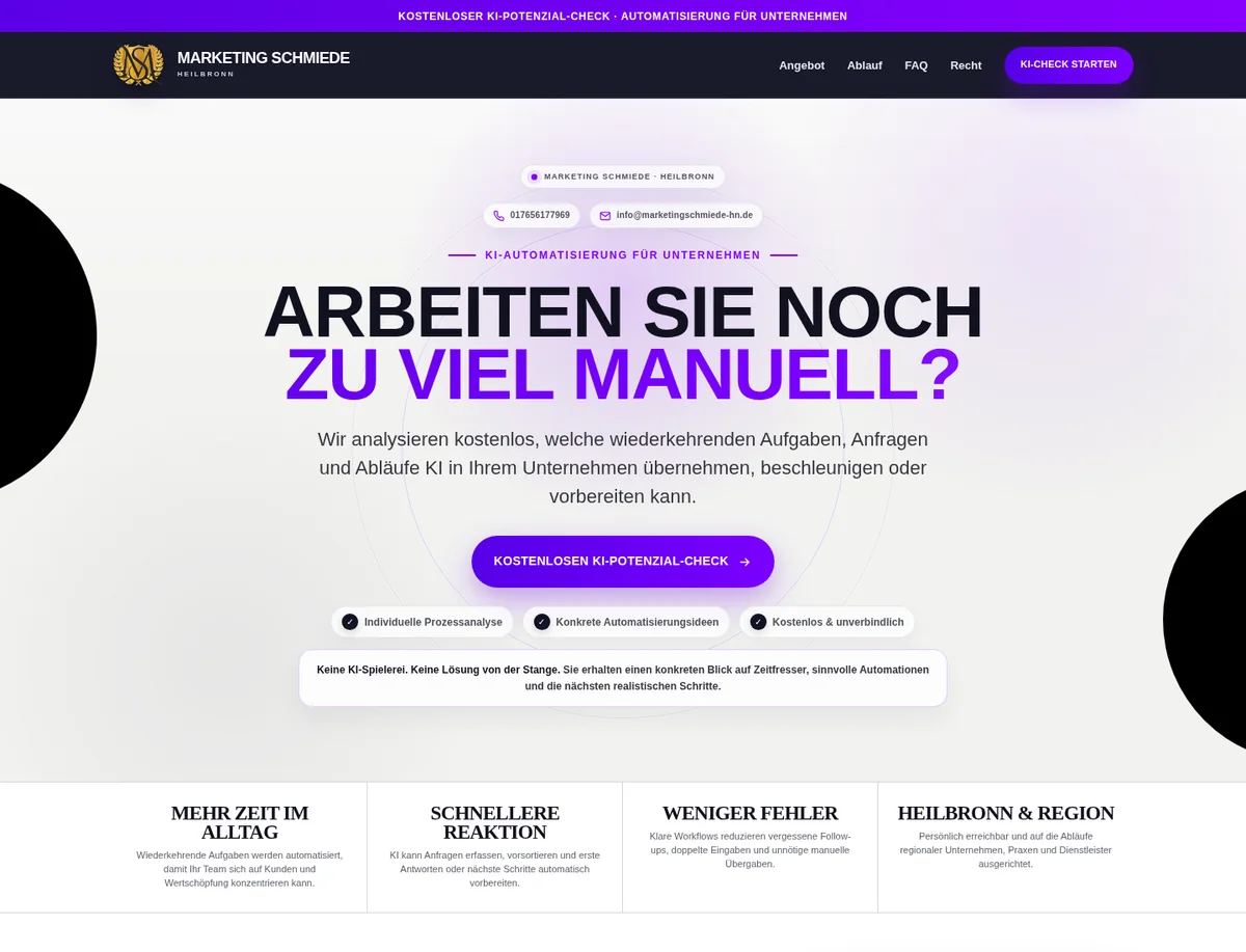 Website-Referenz KI-Automatisierung